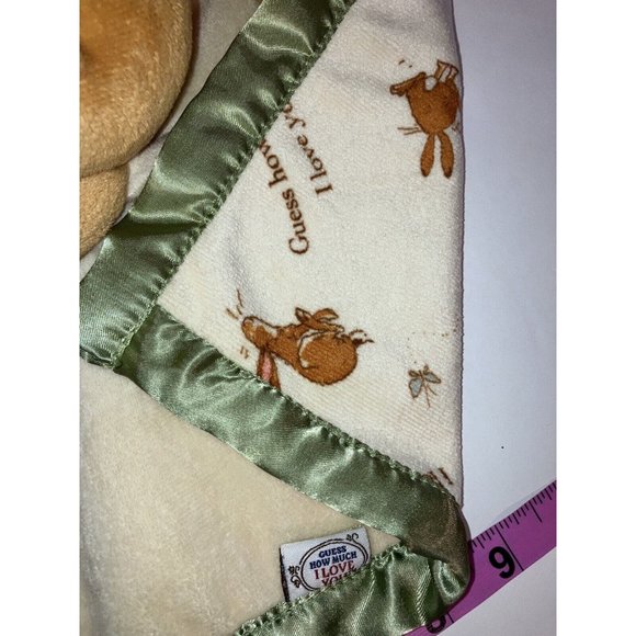 Guess How Much I Love You Bunny Security Blanket LOVEY Kids Preferred Green Tan - Picture 6 of 12